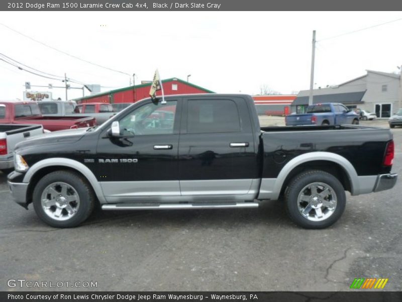 Black / Dark Slate Gray 2012 Dodge Ram 1500 Laramie Crew Cab 4x4