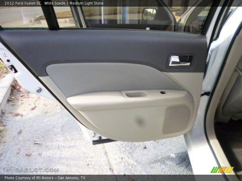 White Suede / Medium Light Stone 2012 Ford Fusion SE