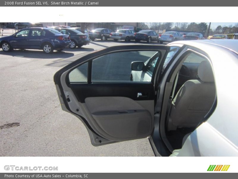 Silver Birch Metallic / Camel 2008 Ford Fusion SEL V6