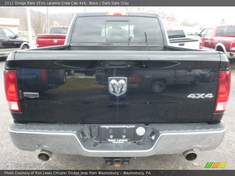 Black / Dark Slate Gray 2012 Dodge Ram 1500 Laramie Crew Cab 4x4