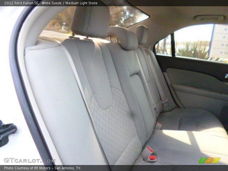 White Suede / Medium Light Stone 2012 Ford Fusion SE