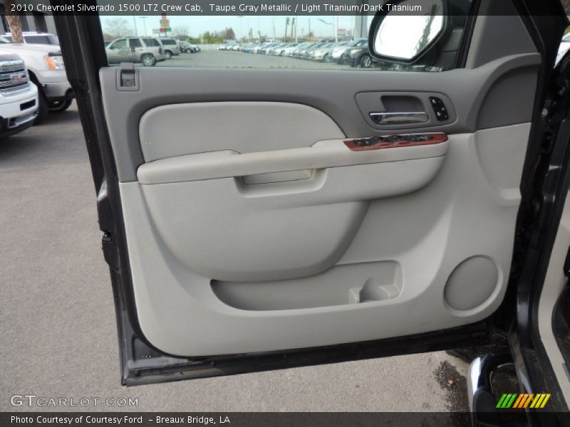 Taupe Gray Metallic / Light Titanium/Dark Titanium 2010 Chevrolet Silverado 1500 LTZ Crew Cab