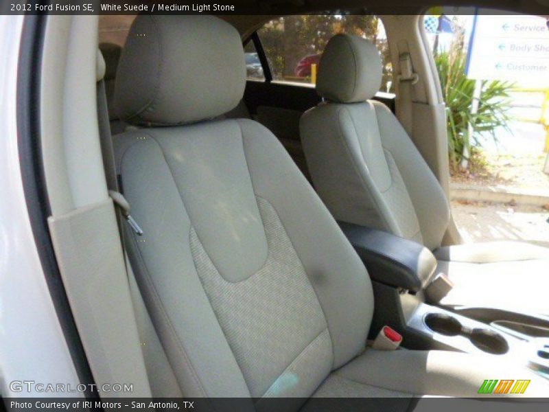 White Suede / Medium Light Stone 2012 Ford Fusion SE