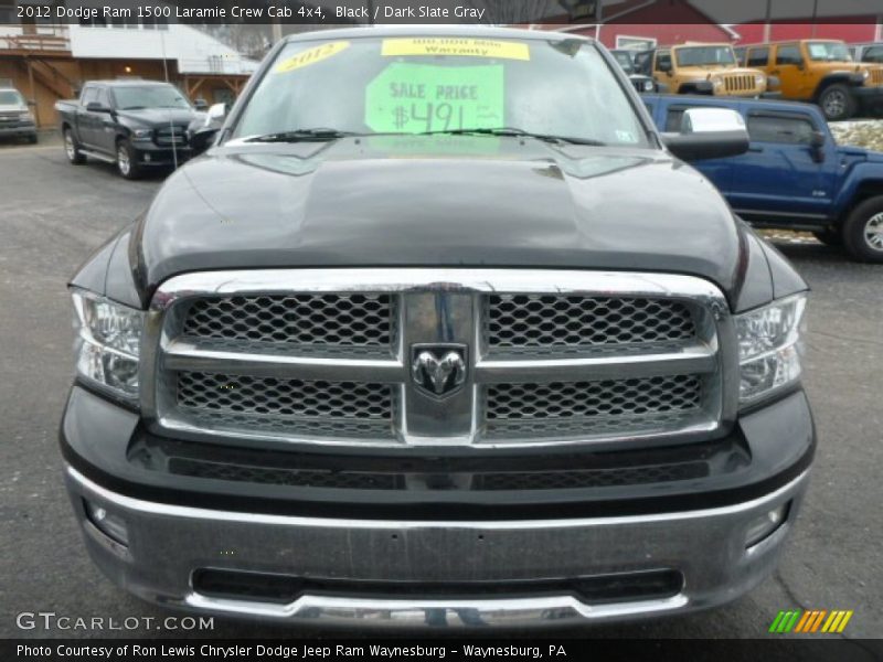 Black / Dark Slate Gray 2012 Dodge Ram 1500 Laramie Crew Cab 4x4