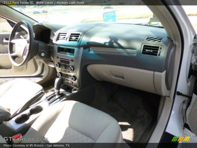 White Suede / Medium Light Stone 2012 Ford Fusion SE