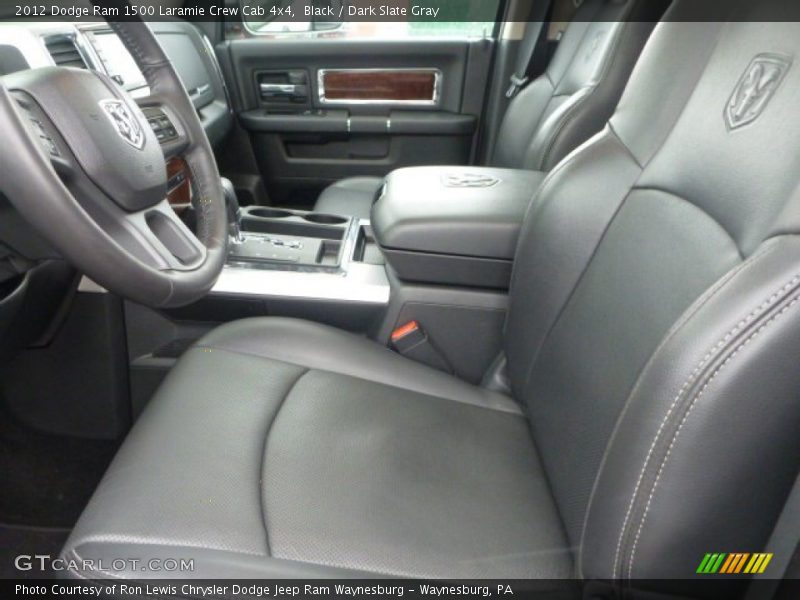 Black / Dark Slate Gray 2012 Dodge Ram 1500 Laramie Crew Cab 4x4