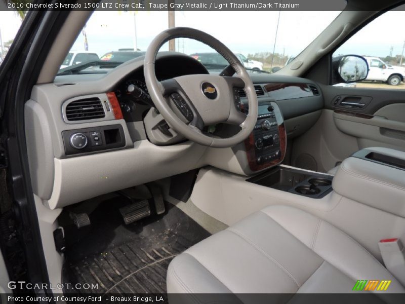 Taupe Gray Metallic / Light Titanium/Dark Titanium 2010 Chevrolet Silverado 1500 LTZ Crew Cab