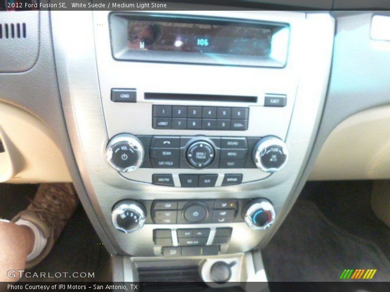 White Suede / Medium Light Stone 2012 Ford Fusion SE