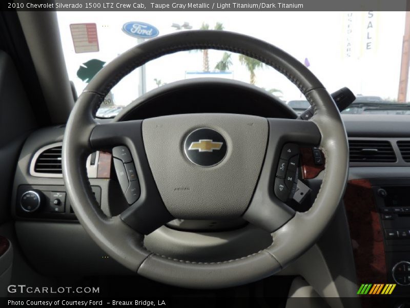Taupe Gray Metallic / Light Titanium/Dark Titanium 2010 Chevrolet Silverado 1500 LTZ Crew Cab