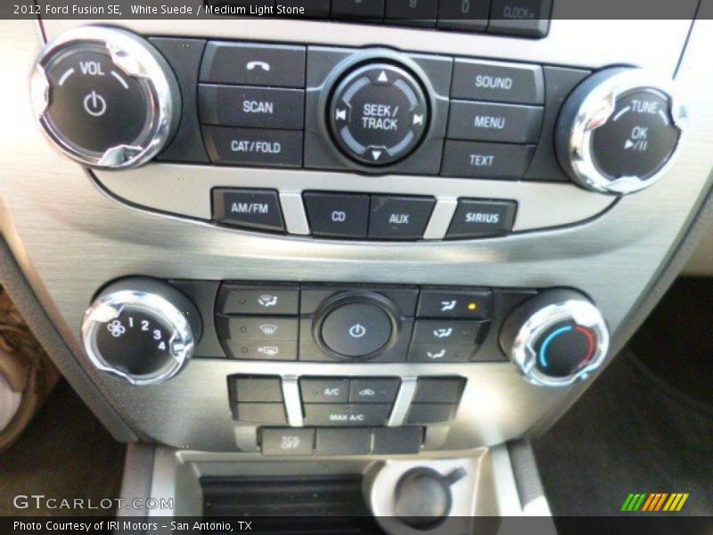 White Suede / Medium Light Stone 2012 Ford Fusion SE