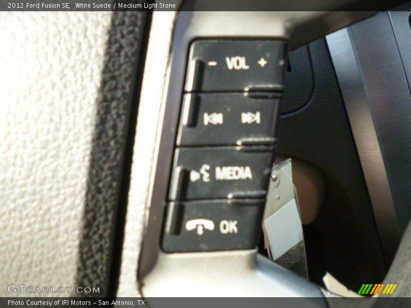 White Suede / Medium Light Stone 2012 Ford Fusion SE