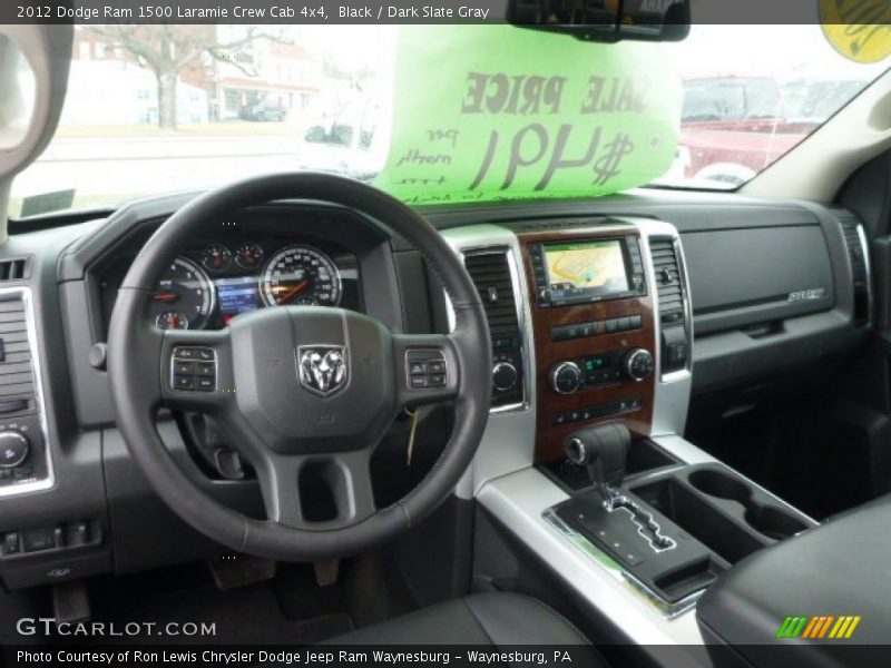 Black / Dark Slate Gray 2012 Dodge Ram 1500 Laramie Crew Cab 4x4