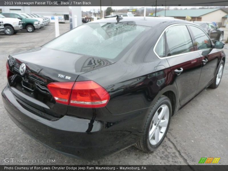Black / Titan Black 2013 Volkswagen Passat TDI SE
