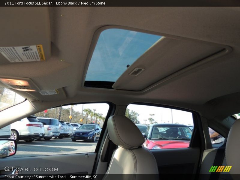 Ebony Black / Medium Stone 2011 Ford Focus SEL Sedan