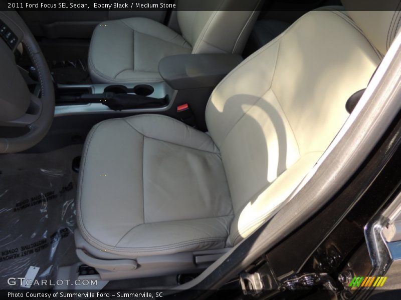 Ebony Black / Medium Stone 2011 Ford Focus SEL Sedan
