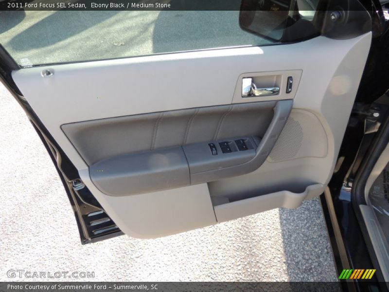 Ebony Black / Medium Stone 2011 Ford Focus SEL Sedan