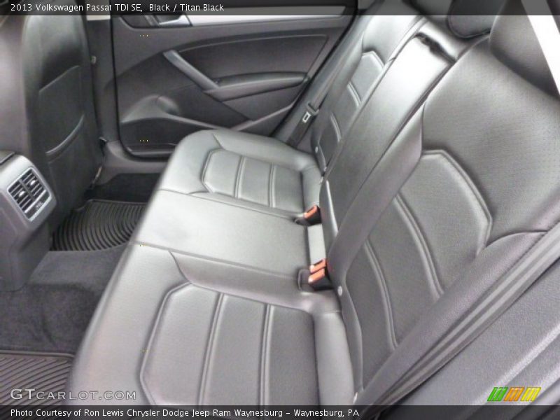 Rear Seat of 2013 Passat TDI SE