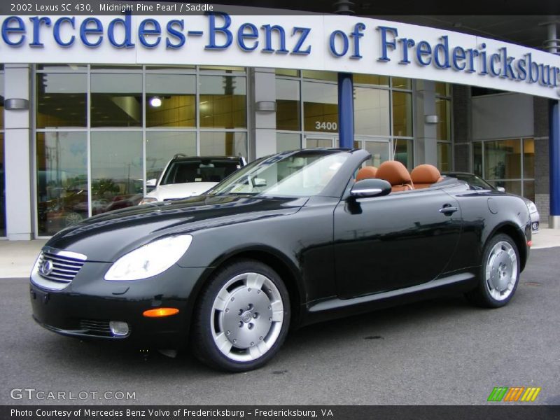 Midnight Pine Pearl / Saddle 2002 Lexus SC 430