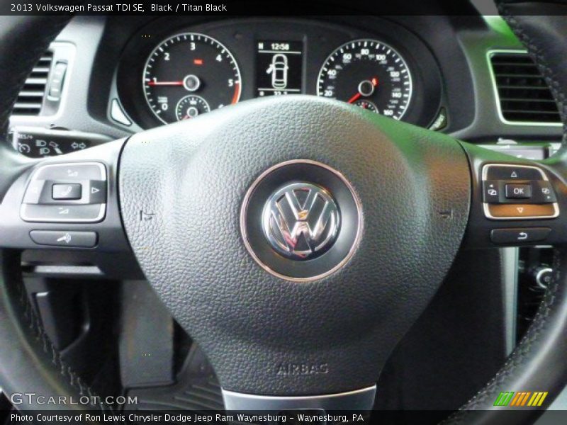 Black / Titan Black 2013 Volkswagen Passat TDI SE