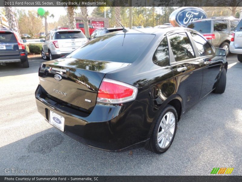 Ebony Black / Medium Stone 2011 Ford Focus SEL Sedan