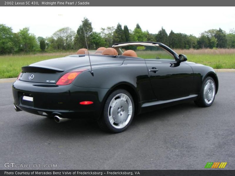 Midnight Pine Pearl / Saddle 2002 Lexus SC 430