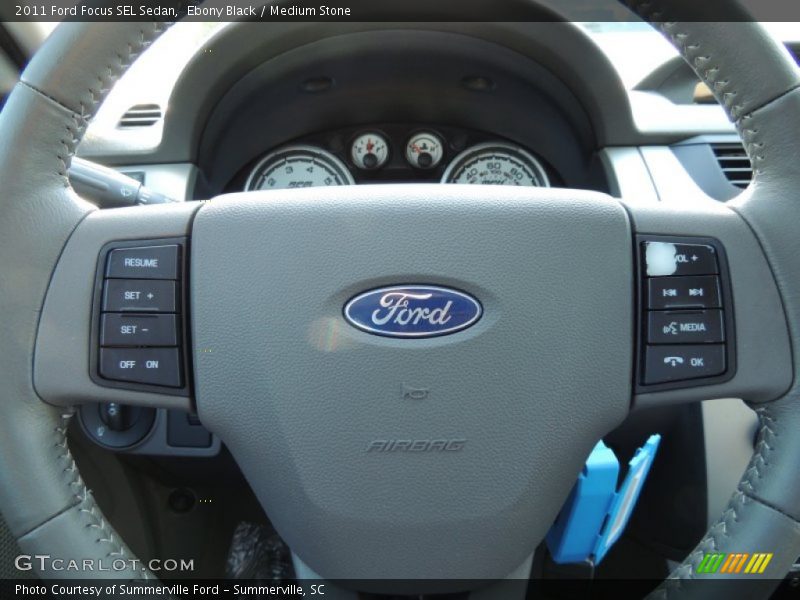 Ebony Black / Medium Stone 2011 Ford Focus SEL Sedan