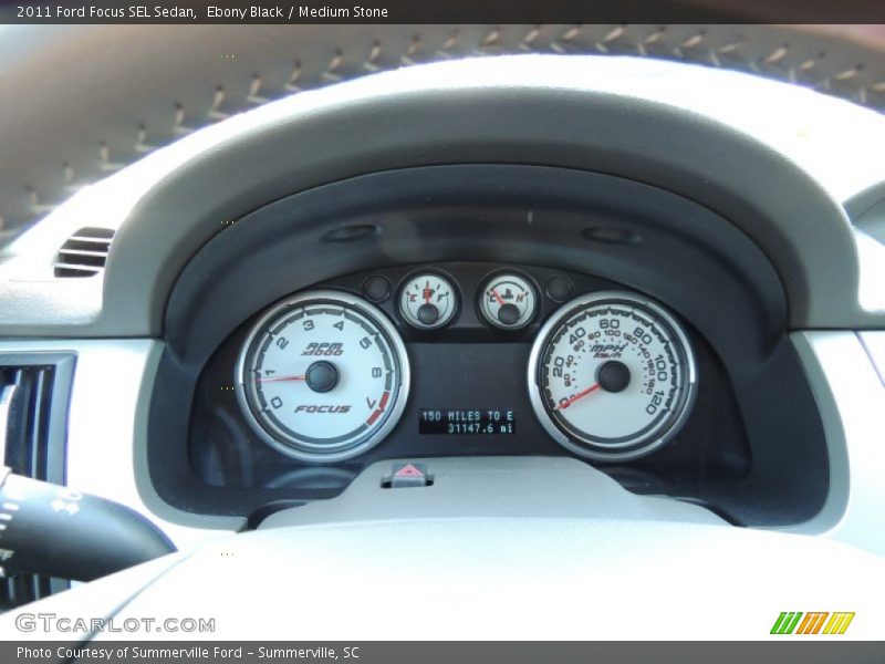 Ebony Black / Medium Stone 2011 Ford Focus SEL Sedan