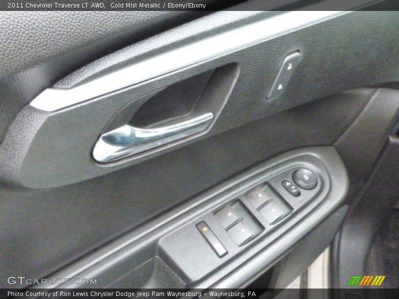 Gold Mist Metallic / Ebony/Ebony 2011 Chevrolet Traverse LT AWD