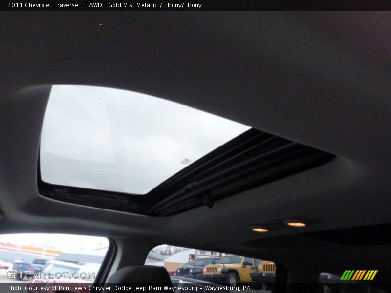 Gold Mist Metallic / Ebony/Ebony 2011 Chevrolet Traverse LT AWD