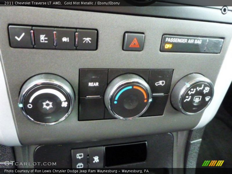 Gold Mist Metallic / Ebony/Ebony 2011 Chevrolet Traverse LT AWD