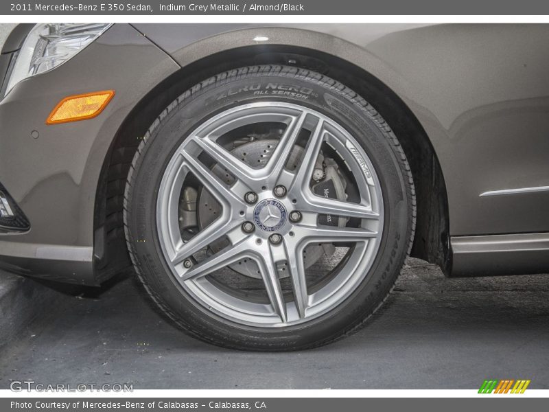 Indium Grey Metallic / Almond/Black 2011 Mercedes-Benz E 350 Sedan