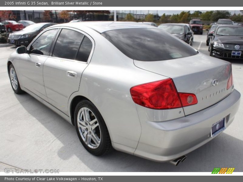 Brilliant Silver Metallic / Stone 2005 Infiniti G 35 Sedan