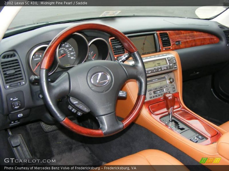Midnight Pine Pearl / Saddle 2002 Lexus SC 430