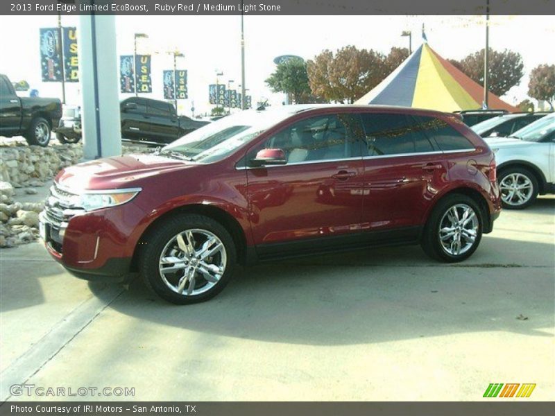 Ruby Red / Medium Light Stone 2013 Ford Edge Limited EcoBoost