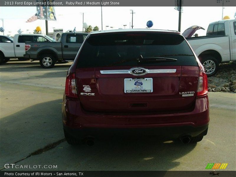 Ruby Red / Medium Light Stone 2013 Ford Edge Limited EcoBoost