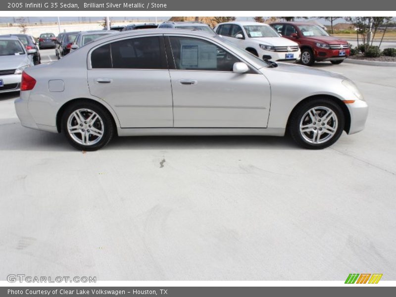 Brilliant Silver Metallic / Stone 2005 Infiniti G 35 Sedan