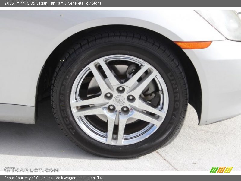 Brilliant Silver Metallic / Stone 2005 Infiniti G 35 Sedan