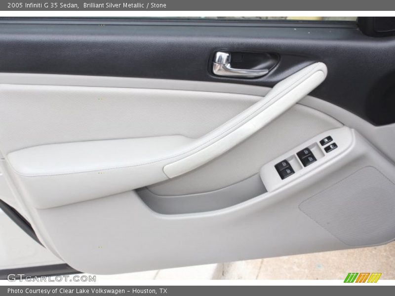 Brilliant Silver Metallic / Stone 2005 Infiniti G 35 Sedan