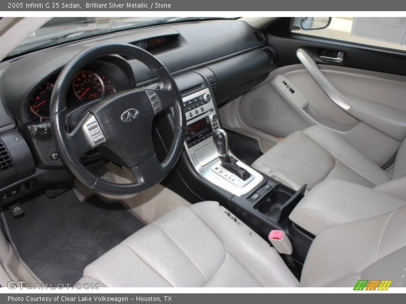 Brilliant Silver Metallic / Stone 2005 Infiniti G 35 Sedan