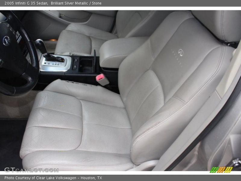 Brilliant Silver Metallic / Stone 2005 Infiniti G 35 Sedan