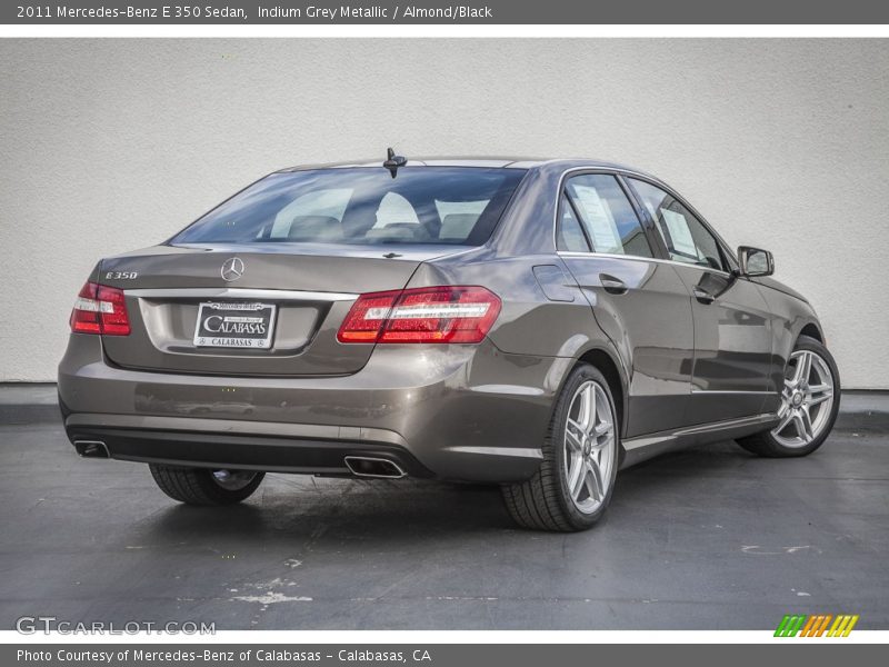 Indium Grey Metallic / Almond/Black 2011 Mercedes-Benz E 350 Sedan