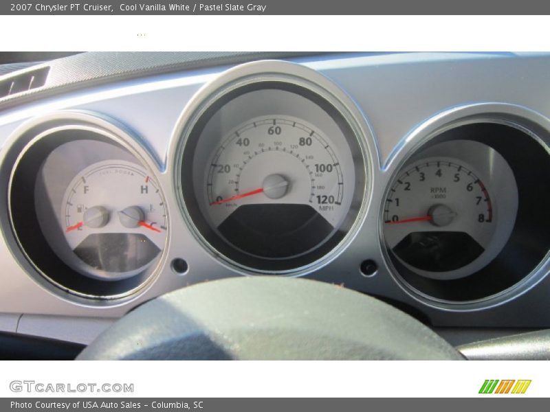 Cool Vanilla White / Pastel Slate Gray 2007 Chrysler PT Cruiser