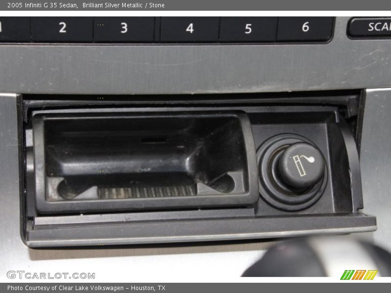 Brilliant Silver Metallic / Stone 2005 Infiniti G 35 Sedan