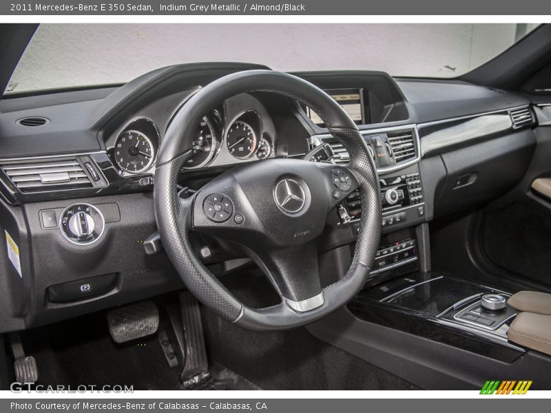 Indium Grey Metallic / Almond/Black 2011 Mercedes-Benz E 350 Sedan