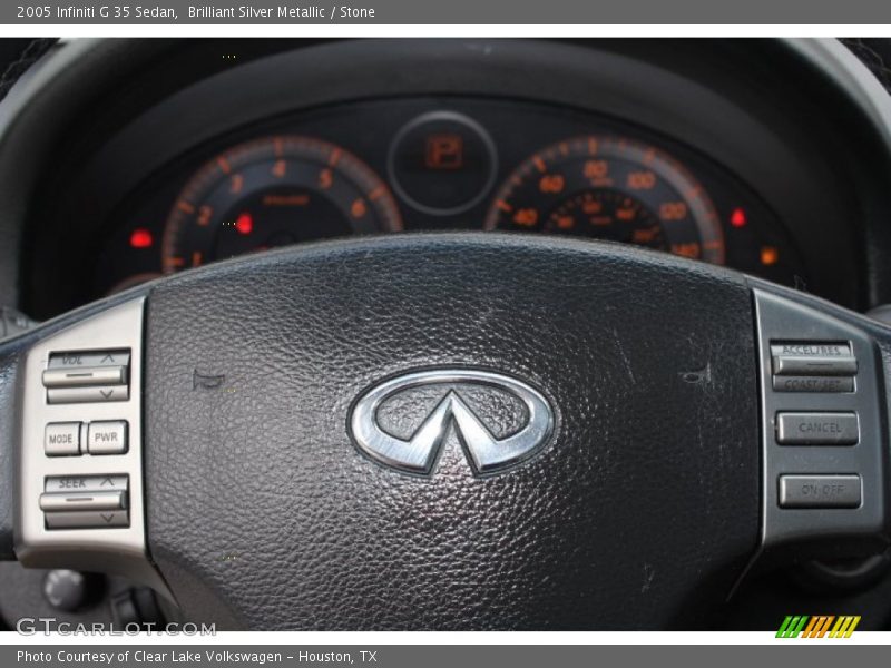 Brilliant Silver Metallic / Stone 2005 Infiniti G 35 Sedan