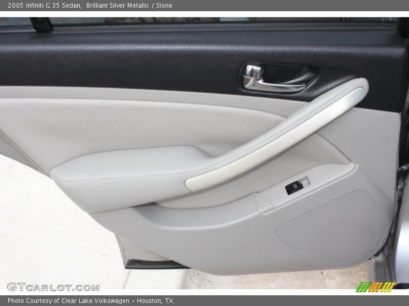 Brilliant Silver Metallic / Stone 2005 Infiniti G 35 Sedan