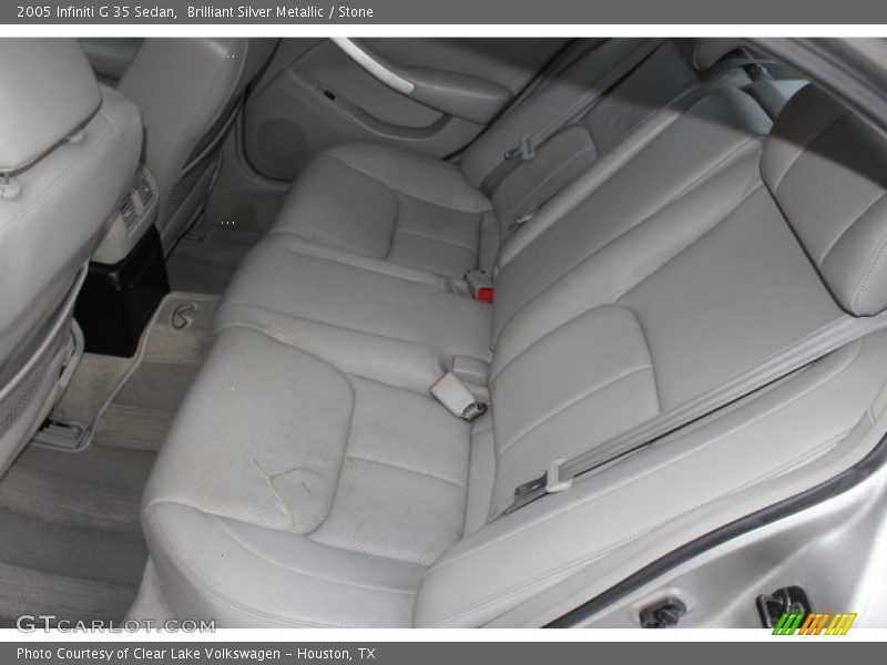 Brilliant Silver Metallic / Stone 2005 Infiniti G 35 Sedan