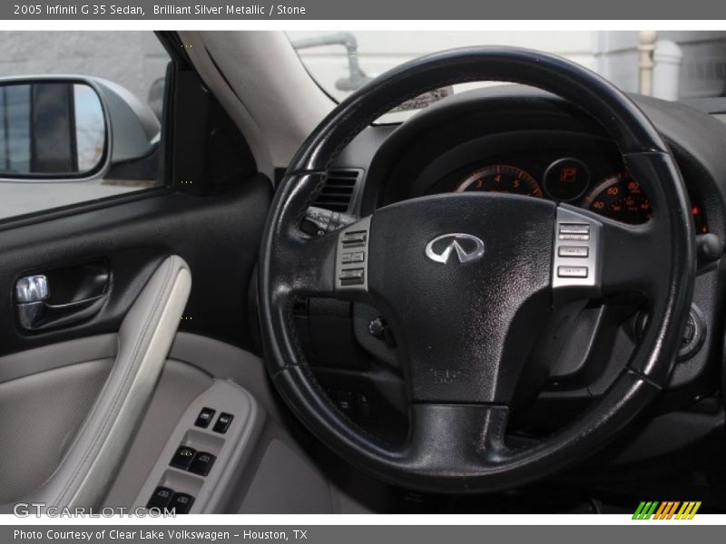 Brilliant Silver Metallic / Stone 2005 Infiniti G 35 Sedan
