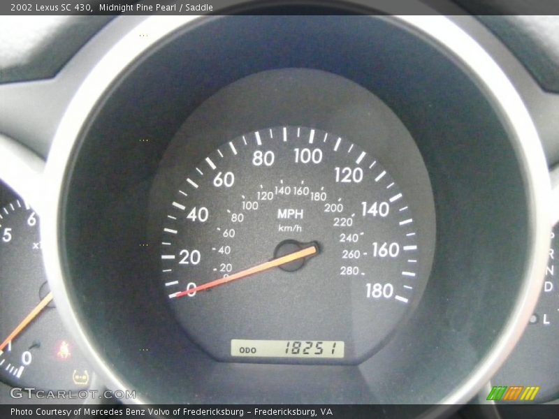 Midnight Pine Pearl / Saddle 2002 Lexus SC 430