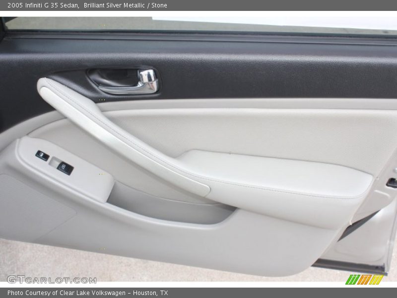 Brilliant Silver Metallic / Stone 2005 Infiniti G 35 Sedan